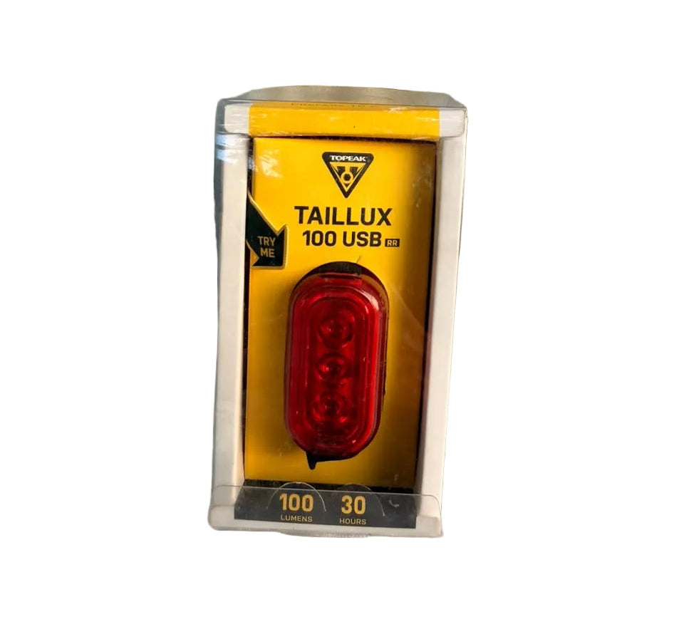 Topeak Taillux 100 USB Rechargeable Rear Bike Light – 100 Lumens