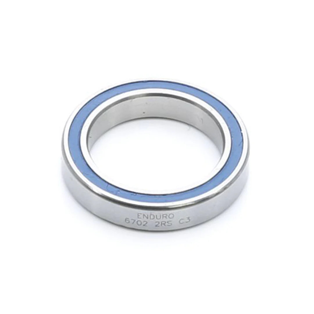 Enduro 6702 2RS - ABEC-3 Radial Bearing (C3 Clearance) - 15mm x 21mm x 4mm