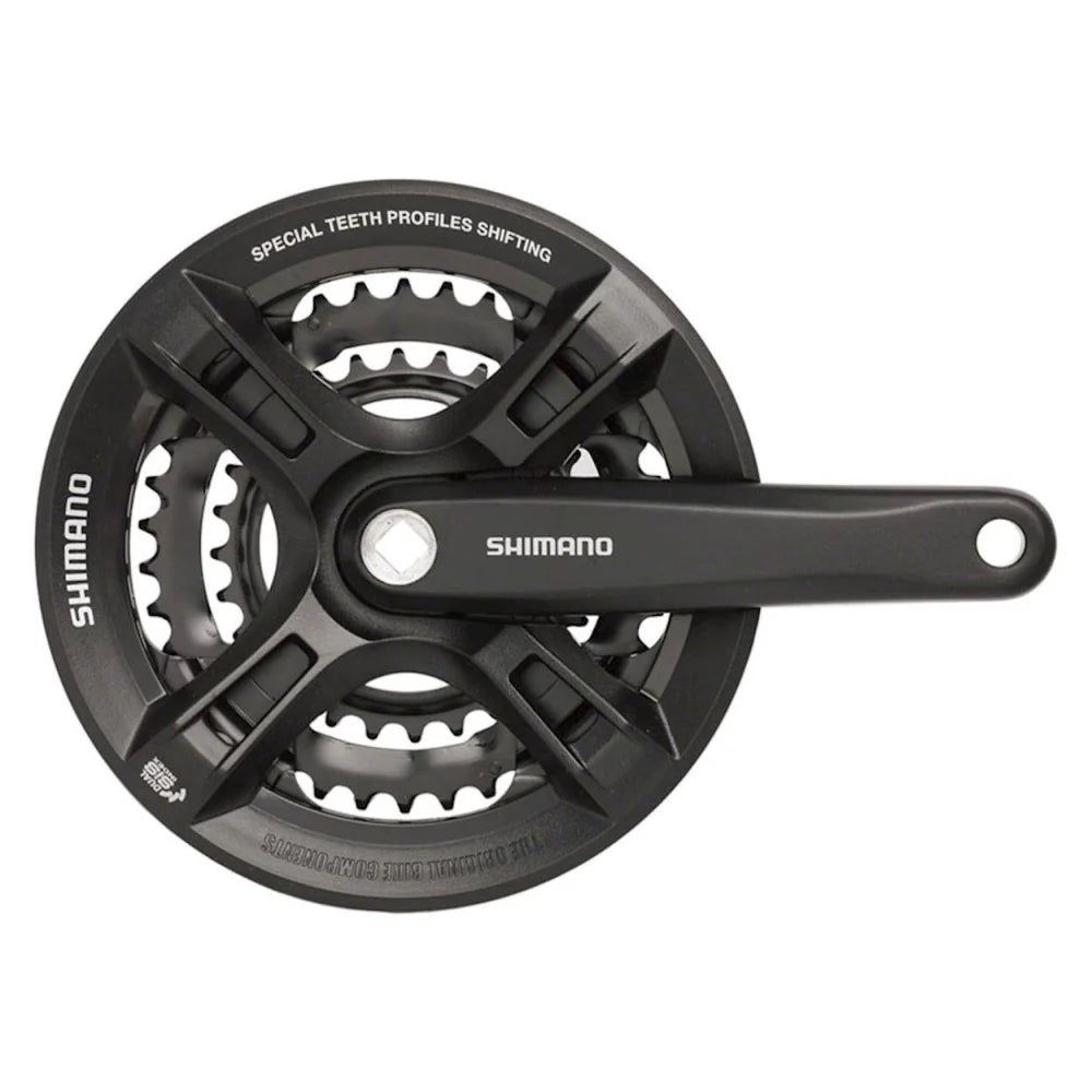 Shimano Altus FC-M311-L, 3x7/8-Speed, Square Taper (Black)