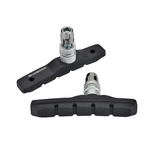 Ciclovation Mountain Brake Shoes Threaded Post, All Weather Compound, Black, Box of 100pairs