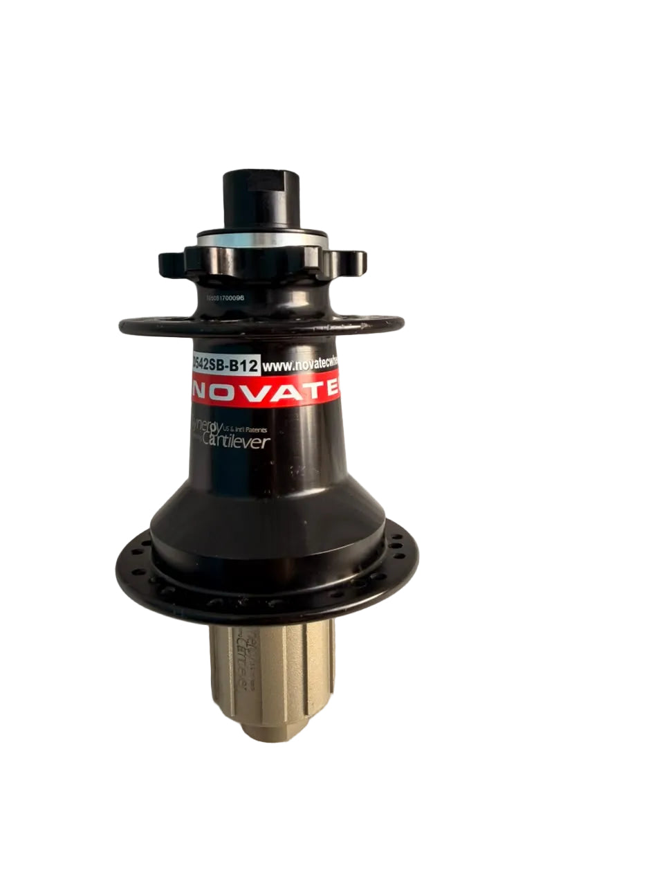 Novatec D542 SB-B12 Rear Disc Hub – 32H, 4 Industrial Bearings, 6-Bolt