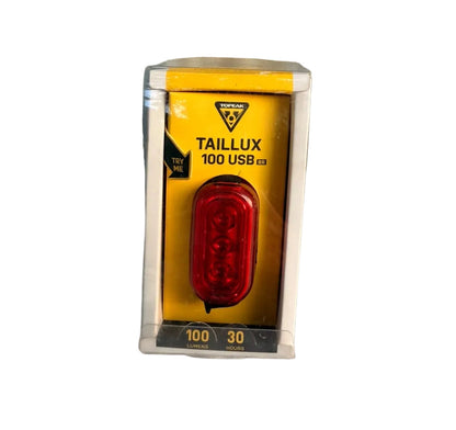 Topeak Taillux 100 USB Rechargeable Rear Bike Light – 100 Lumens