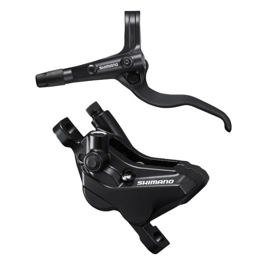 SHIMANO DISC BRAKE ASSEMBLED SET/J-kit,BL-MT401, BR-MT420, BLACK(BLACK LEVER), W/O ADAPTER, RESIN PAD(W/O FIN)