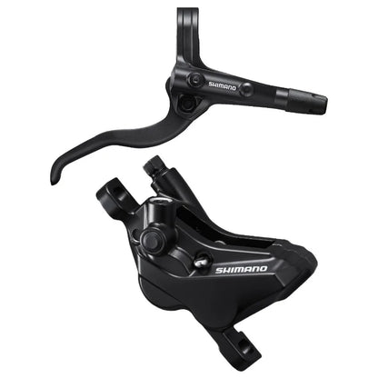 SHIMANO DISC BRAKE ASSEMBLED SET/J-kit,BL-MT401, BR-MT420, BLACK(BLACK LEVER), W/O ADAPTER, RESIN PAD(W/O FIN)