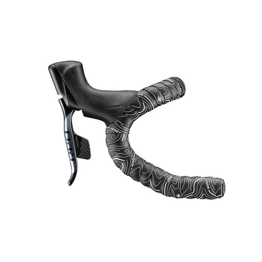 Ciclovation Bartape Advanced Bar Tape with Leather Touch, Minimalism TOPO / Snow White