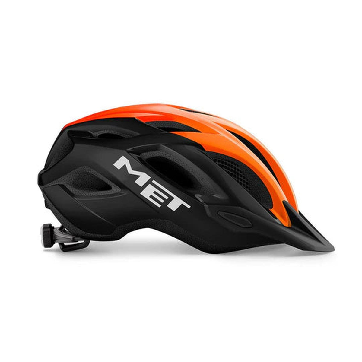 MET Crossover MTB Helmet (Black/Orange/Glossy)