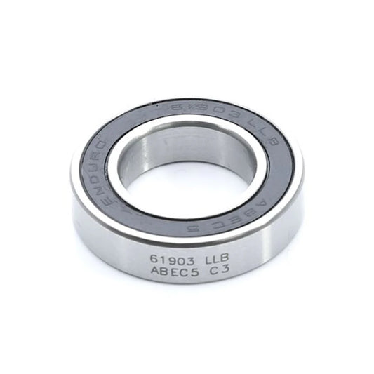 Enduro 61903 LLB C3 - ABEC-5 Radial Bearing (C3 Clearance) - 17mm x 30mm x 7mm