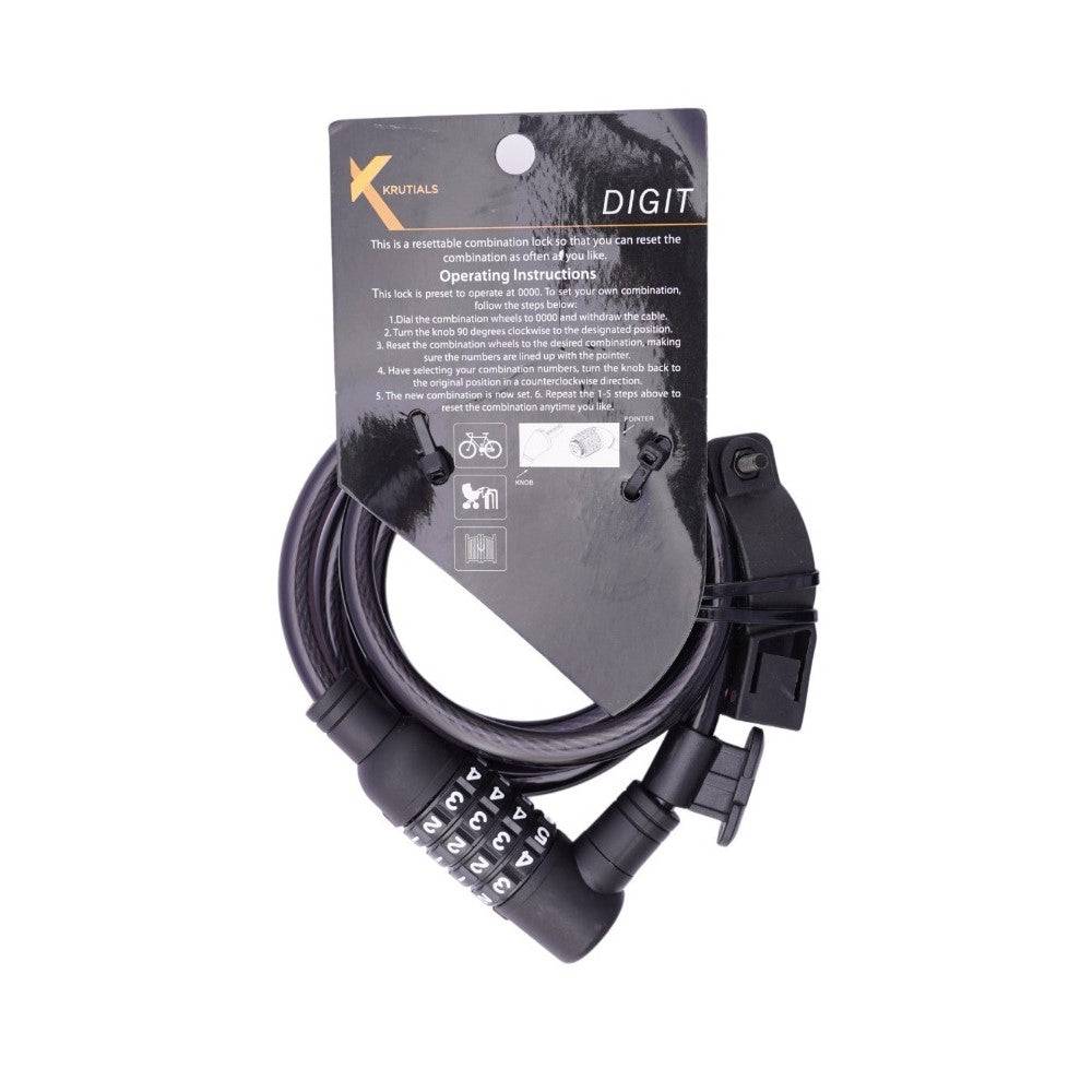 Krutials Digital (4 Digit Combination Lock) - Cable Lock
