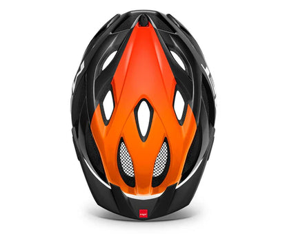 MET Crossover MTB Helmet (Black/Orange/Glossy)