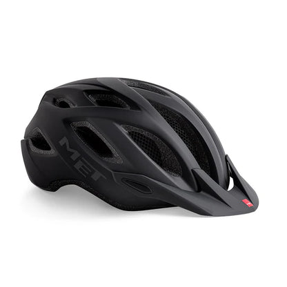 MET Crossover MTB Helmet (Black/Orange/Glossy)