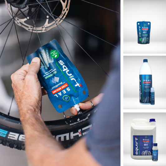 Squirt SEAL Tyre Sealant with beadblock pouch