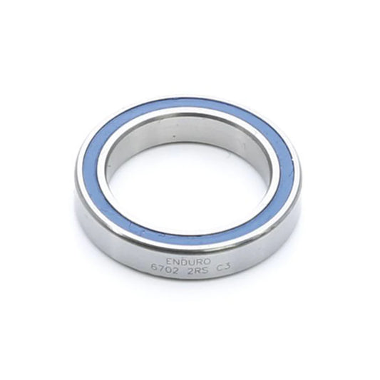 Enduro 6702 2RS - ABEC-3 Radial Bearing (C3 Clearance) - 15mm x 21mm x 4mm