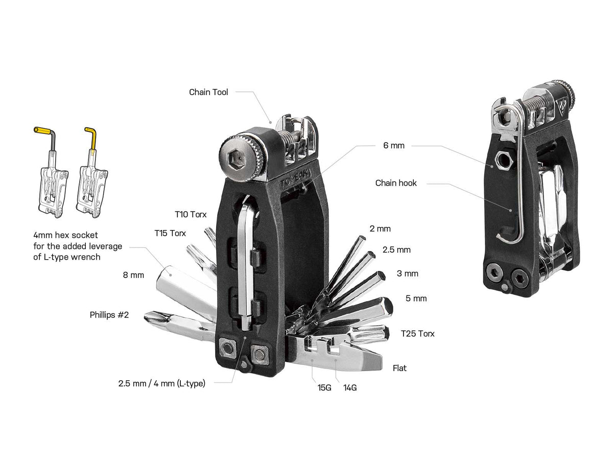 Topeak Ninja Master+ Toolbox T16