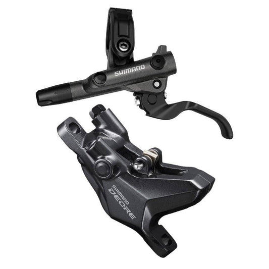 SHIMANO DISC BRAKE ASSEMBLED SET/J-kit, DEORE, BL-M6100(L), BR-M6120(F), W/O ADAPTER, RESIN PAD(W/O FIN), 1000MM HOSE(SM-BH90-SS
