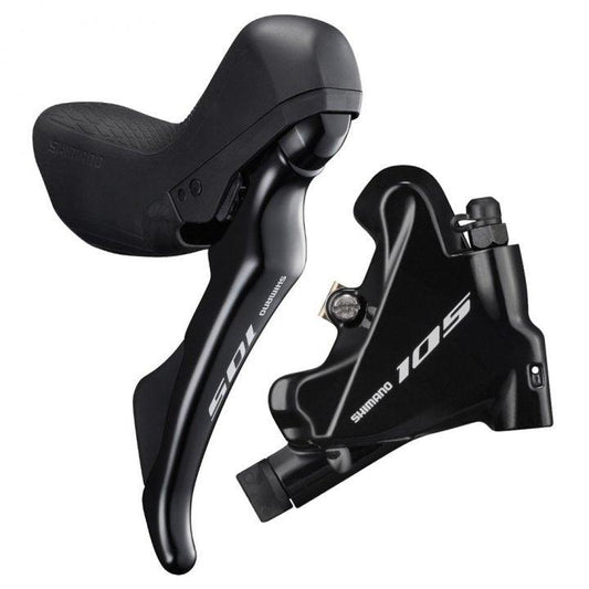 SHIMANO DISC BRAKE ASSEMBLED SET/J-kit DIRECT, ST-R7020(L),BR-R7070(F) BLACK,FOR 140MM ROTOR,RESIN(W/FIN),SL INNER 1800MM,SM-BH9