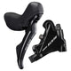 SHIMANO DISC BRAKE ASSEMBLED SET/J-kit DIRECT, ST-R7020(L),BR-R7070(F) BLACK,FOR 140MM ROTOR,RESIN(W/FIN),SL INNER 1800MM,SM-BH9
