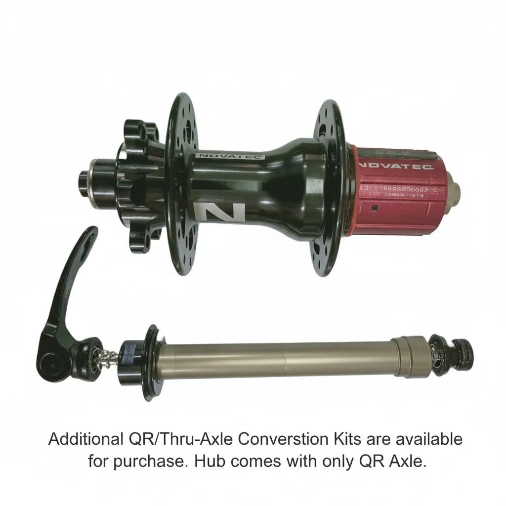 Novatec XD612SB/AA4ABS-SS - Alloy, Shimano 9/10/11-Speed, Japanese EZO Cartridge Bearings, ABS, 6-Bolt, QR or Thru Axle