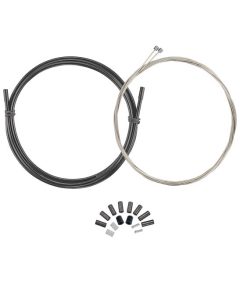 Alternative view of CICLOVATION UNIVERSAL FOR ROAD & MOUNTAIN, SHIFT SET, SHIMANO/SRAM SYSTEM. STAINLESS-NANO SLICK CABLE WITH 4MM LINEAR LUBE SHIFT OUTER CASING. END CAPS AND PARTS INCLUDED. / BLACK