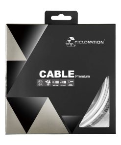 CICLOVATION UNIVERSAL FOR ROAD & MOUNTAIN, SHIFT SET, SHIMANO/SRAM SYSTEM. STAINLESS-NANO SLICK CABLE WITH 4MM LINEAR LUBE SHIFT OUTER CASING. END CAPS AND PARTS INCLUDED. / BLACK