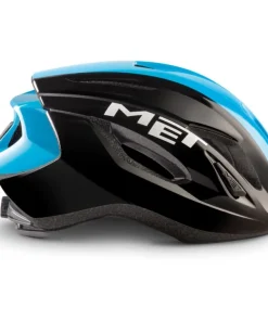 Alternative view of MET STRALE CE BLACK CYAN PANEL | GLOSSY