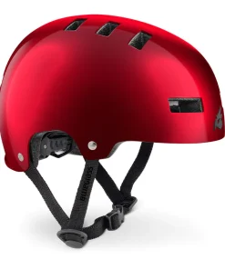 MET SUPERBOLD CE RED METALLIC | GLOSSY L