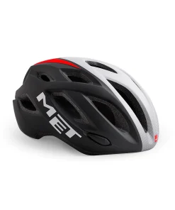 MET IDOLO CE BLACK SHADED WHITE RED/MATT