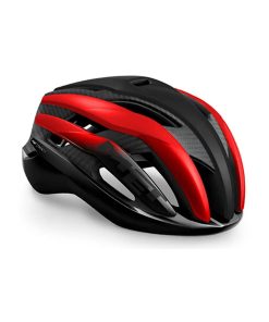 MET Trenta 3K Carbon Helmet Matte Black Red