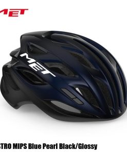 MET Helmet ESTRO MIPS Blue Pearl Black/Glossy Bicycle Helmet