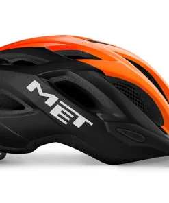 Alternative view of MET CROSSOVER CE BLACK ORANGE GLOSSY
