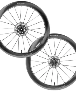 FFWD Raw 55 Carbon Tubeless Ready Disc Brake Wheel - Shimano (Glossy Black)