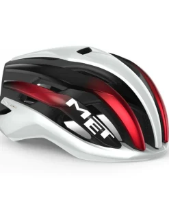Alternative view of MET TRENTA MIPS CE WHITE BLACK RED METALLIC / GLOSSY