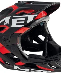 Met Parachute Hes Black Red Glossy