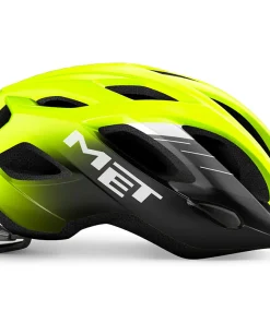 Alternative view of MET IDOLO CE FLUO YELLOW BLACK | GLOSSY M