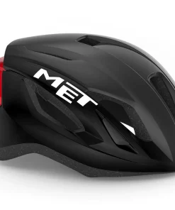 MET STRALE CE BLACK RED METALLIC | GLOSSY M