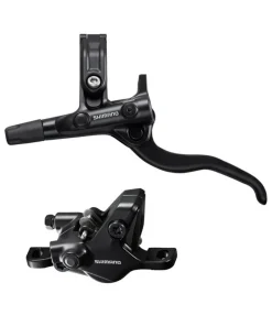 DISC BRAKE ASSEMBLED SET/J-KIT, BL-MT501L, BR-MT520F BLACK, W/O ADAPTER, METAL PAD(W/O FIN), 1000MM HOSE(SM-BH90-SS BLACK), W/CONNECTOR INSERT